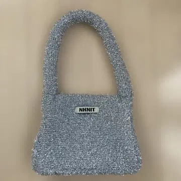 NKNIT 실버 라메 핸드백