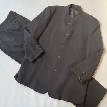 [컨디션 최상] 일본제 마오 칼라 수트 셋업 XL 상당 블랙