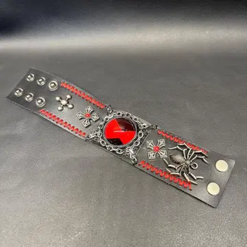 Ca 왼쪽 1003 미사용 보관품 뱅글 팔찌 남성용 가죽