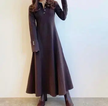 COCODEAL 폴로 머메이드 니트 원피스