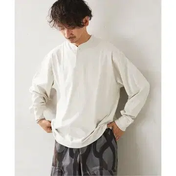 Healthknit 헨리넥 롱T