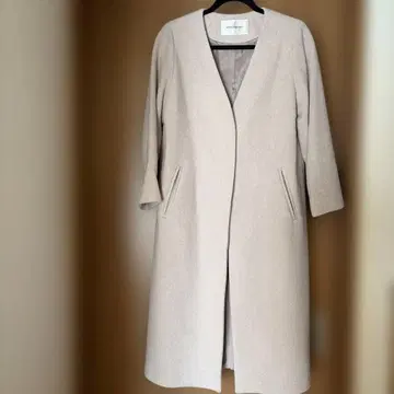 NATURAL BEAUTY BASIC 베이지 롱 코트