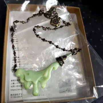 Q-pot. 멜티 목걸이? 말차 그린