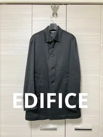 EDIFICE 블랙 스텐카라 코트