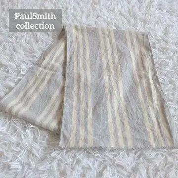 PaulSmith 캐시미어 울 머플러 스트라이프 보더