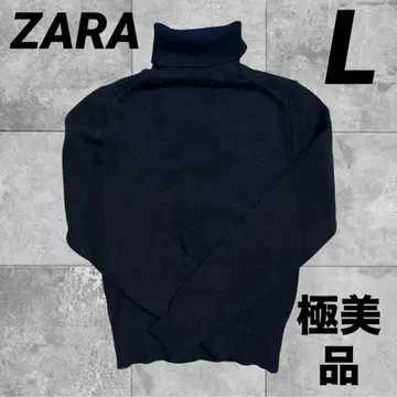 ZARA 자라 검정 블랙 터틀넥 니트 긴팔 터틀넥 니트