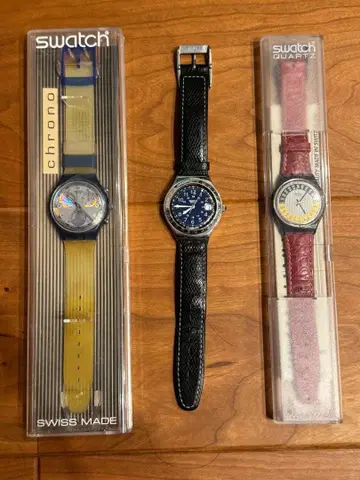 빈티지 swatch 크로노그래프 & 아이러니 외 3개 일괄