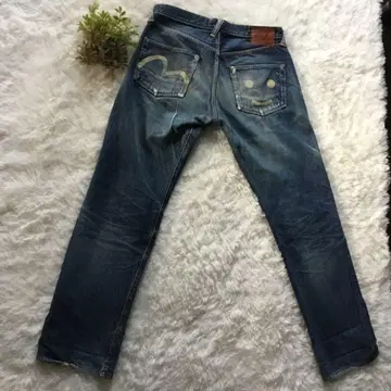 EVISU No.1 SPECIAL 데님 니코짱 W35 플라티나 귀