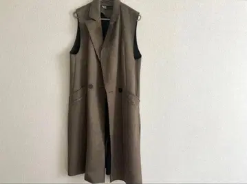 ZARA 페이크 스웨이드 더블 브레스트 베스트