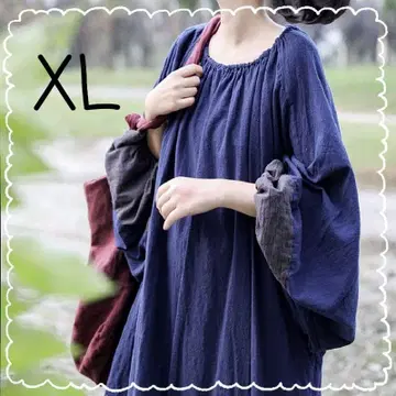 롱 원피스 원피스 튜닉 빅 사이즈 여유로운 편안함