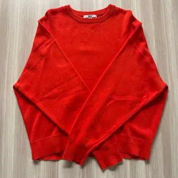 UNIQLO:C 스무스 코튼 크루넥 스웨터 오렌지 XL 인기