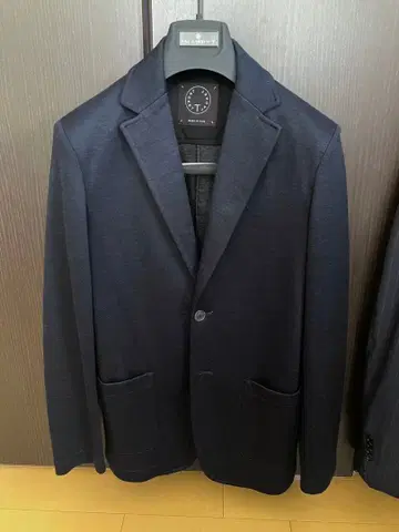 T-JACKET / 네이비 솔리드 저지 자켓