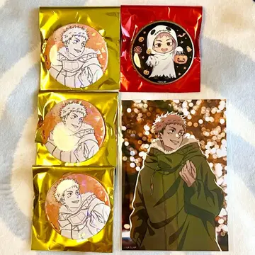 주술회전 시부야 사건 말큐브 캔뱃지 브로마이드 이타도리 유우지 세트