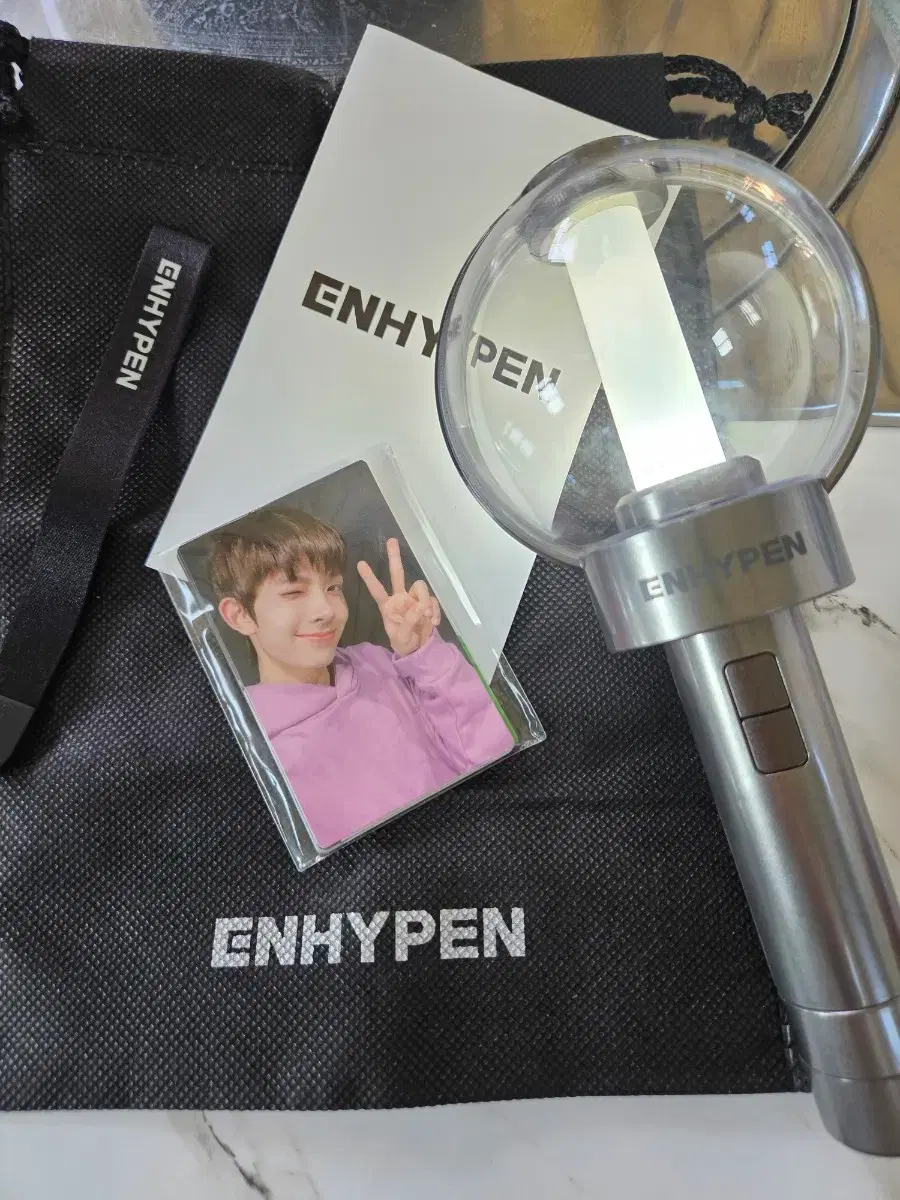 New product) Enhypen 1st version lightstick + poca set