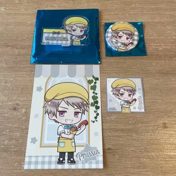 헤타리아 프로이센 AmoCrepe 명찰 캔뱃지 4개