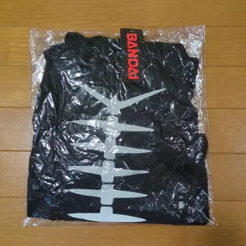 BANDAI 스켈레톤 디자인 후드 부착 T셔츠 어린이용 T셔츠 후드 부착