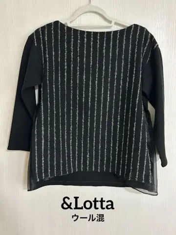 &Lotta의 스트라이프 디자인 니트 (쉬폰) 울 혼방 클리닝 완료