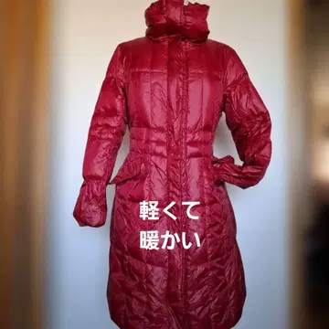 거의 미사용 타카시마야 오리지널 경량 다운 페더 코트