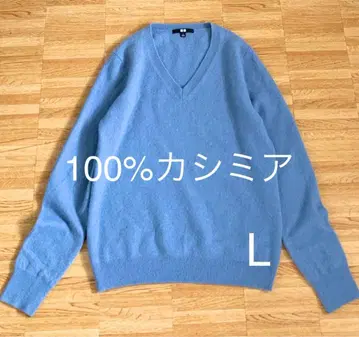 UNIQLO 100% 캐시미어 V넥 스웨터