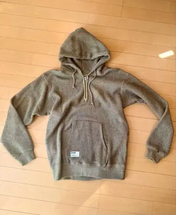 Schott(샷) 솔트 앤 페퍼 하프 지퍼 후드티 M 사이즈