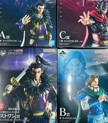 제일복권 춘추전국 대전 킹덤 피규어 전 4종 세트 미개봉 새상품