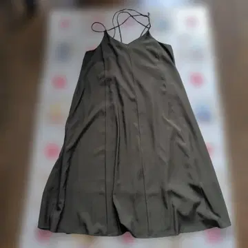 새상품급 COHINA 오버롤 스커트 카키 F