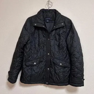 랜즈엔드 블랙 퀼팅 자켓