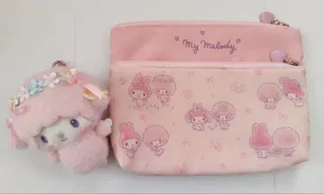 산리오 사이좋게 반반씩 파우치 마스코트 2개 세트