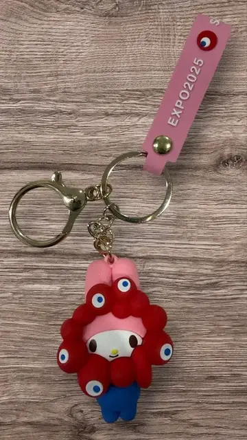 오사카 간사이 엑스포 산리오 먀쿠먀쿠 마이멜로디 입체 마스코트 키링