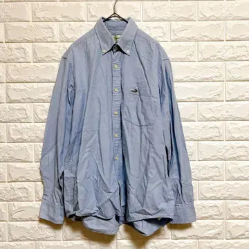 크로커다일 M 버튼다운 셔츠 일본제 원단 색스 면 100% 출퇴근