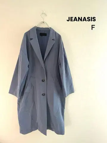 JEANASIS 스프링 체스터 코트 블루 7분 소매 F