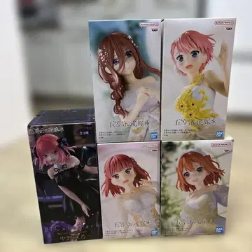 [미개봉] [5개 세트] 5등분의 신부 피규어