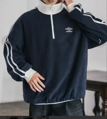 엄브로 별주 하프 지퍼 플리스 UMBRO