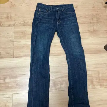 Ommissed 스트레이트 데님 다크 블루