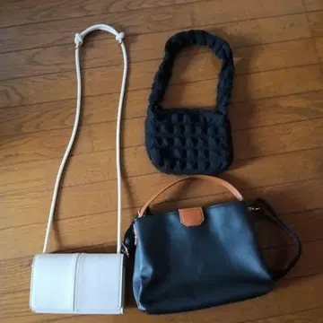 여성용 백 3개 묶음 판매 시마무라 MUMU&CO ZARA 퐁퐁 백