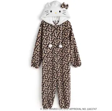 산리오 헬로키티 레오파드 무늬 룸웨어 키티 홈웨어