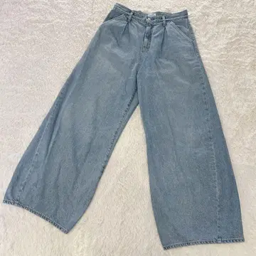 25SS ungrid 허리 턱 커브 데님 26