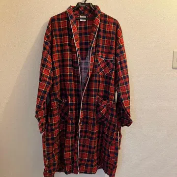 프리넬 가운 프린트넬