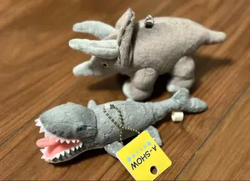 A-SHOW 공룡 봉제 인형 택 포함 트리케라톱스 모사사우루스