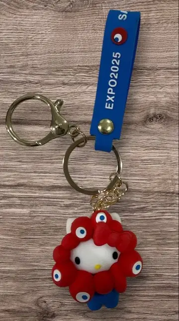 만국 박람회 회장 한정판 키티 먀쿠먀쿠 스트랩