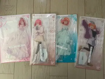 5등분의 신부 제일복권 아크릴 스탠드 4종 세트 니노 미쿠 요츠바