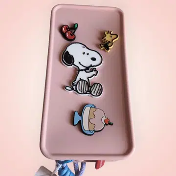 [미사용 새상품] 스누피 실리콘 케이스 핑크