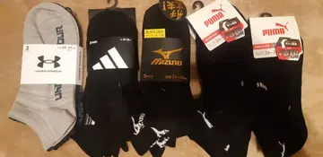 남성용 양말 15켤레 언더아머 Adidas Mizuno Puma