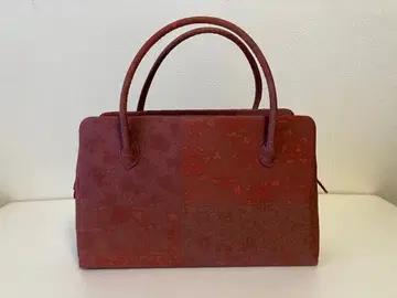 리큐 백 꽃+덩굴 패턴 직물