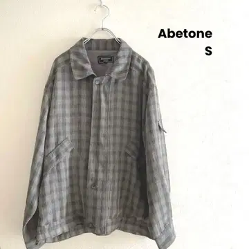 Abetone 아베토네 그레이 계열 체크 자켓 S 아우터 얇은 소재