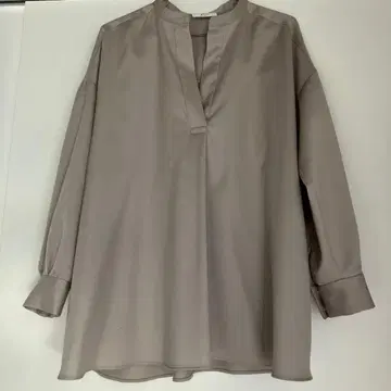 1er Arrondissement 울 새틴 키넥 개더 블라우스