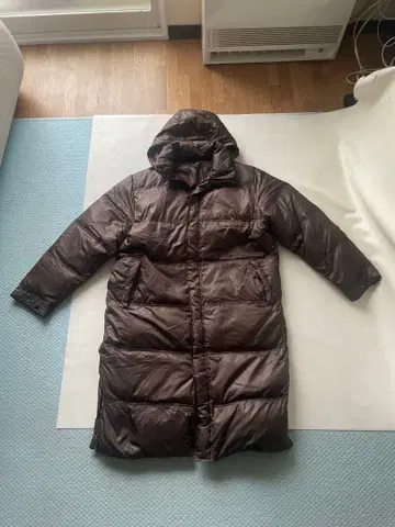 Stanford 다운 롱 자켓 M 사이즈 짙은 갈색 방한 점퍼