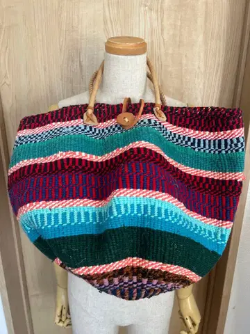 아프리카 사이잘백 컬러풀 에스닉 백