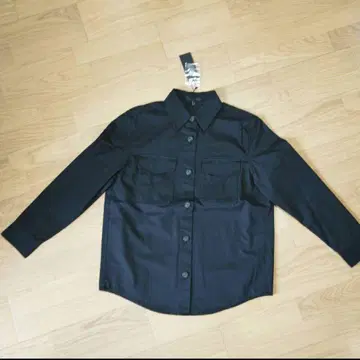 iCB 셔츠 면 100% 블랙 사이즈 4