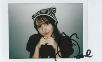 고양이 귀 하야세 노엘(FRUITS ZIPPER) 친필 사인 폴라로이드